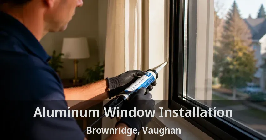 Aluminum Window Installation Brownridge, Vaughan - ON