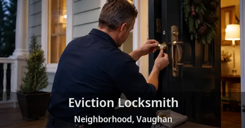 Eviction Locksmith Neighborhood, Vaughan - ON