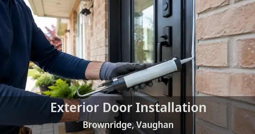 Exterior Door Installation Brownridge, Vaughan - ON