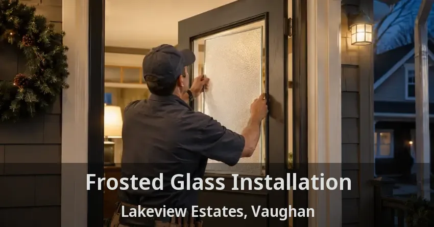 Frosted Glass Installation Lakeview Estates, Vaughan - ON