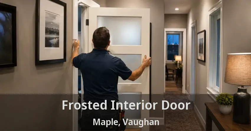 Frosted Interior Door Maple, Vaughan - ON