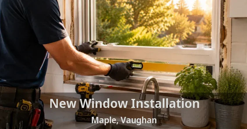 New Window Installation Maple, Vaughan - ON