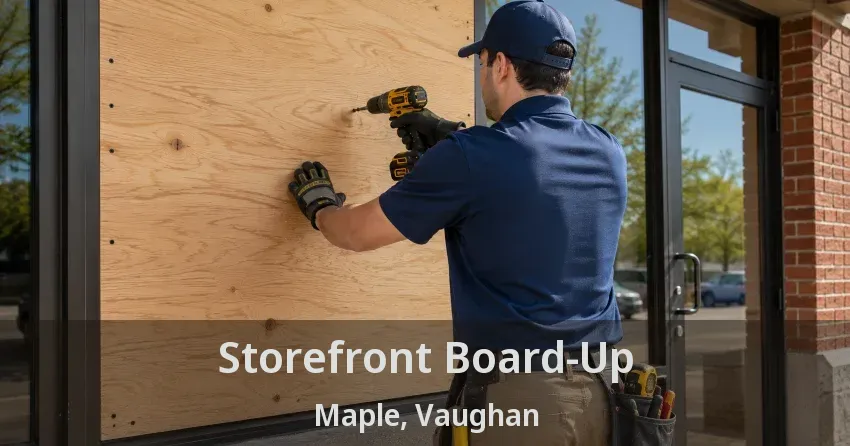 Storefront Board-Up Maple, Vaughan - ON