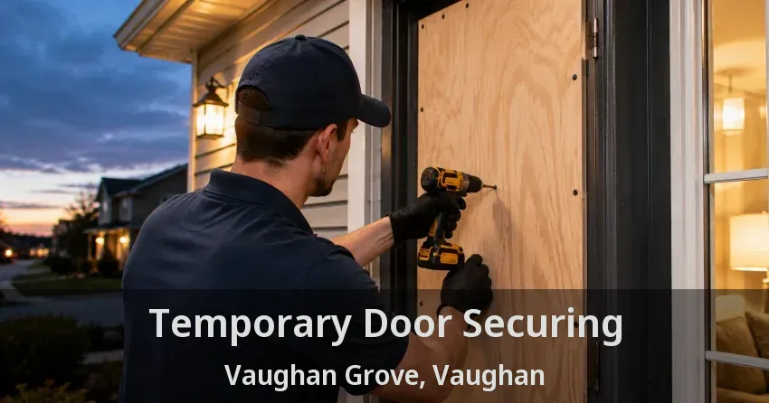 Temporary Door Securing Vaughan Grove, Vaughan - ON