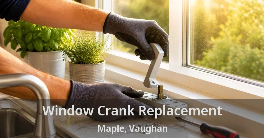 Window Crank Replacement Maple, Vaughan - ON