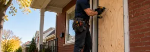 Temporary Door Securing Maple, Vaughan
